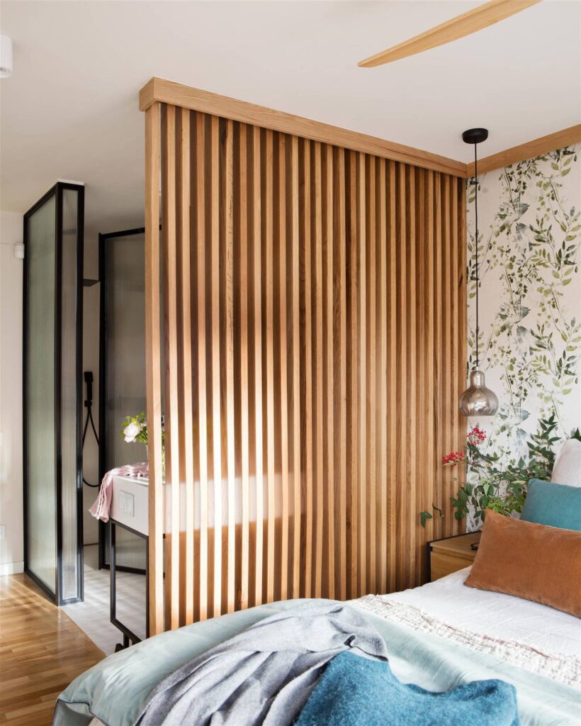 Biombo de madera